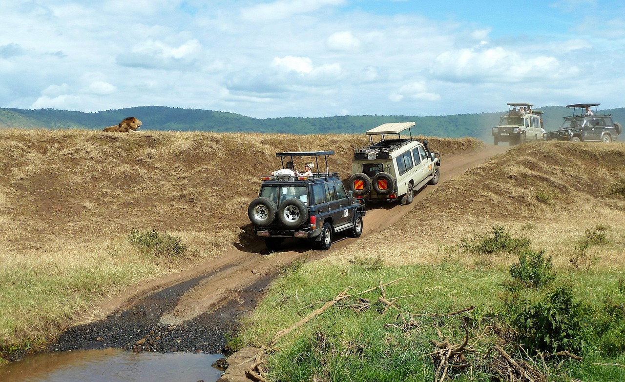 Katambuga Expedition team on a game drive